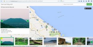 Một phần ứng dụng GISHue mà UBND tỉnh Thừa Thiên Huế đang triển khai